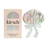 Kitsch Adjustable Oversized Satin Bonnet - Aura