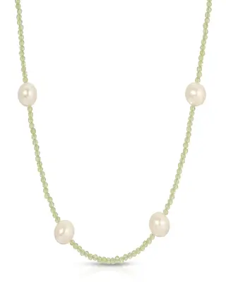 Tavi Necklace | Gemstone: Peridot | Metal Color: Gold