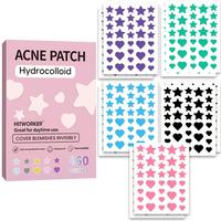 Star & Heart Shaped Acne Patch, 360pcs/box Hydrocolloid Acne Cover Sticker, Facial Skin Care Accessories for All Skin Types, ...