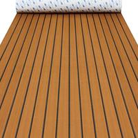EVA Foam Boat Decking Faux Teak Marine Flooring It is suitable for boat flooring, car floors，motorboats,  swim platforms, R...