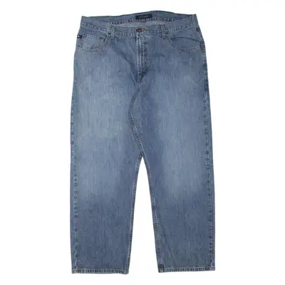 TOMMY HILFIGER Mens Jeans Blue Loose Straight Stone Wash W38 L29