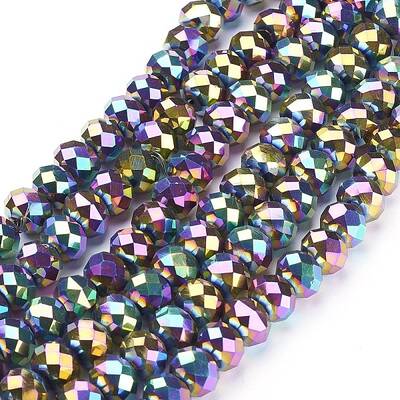 Electroplate Glass Beads Strands