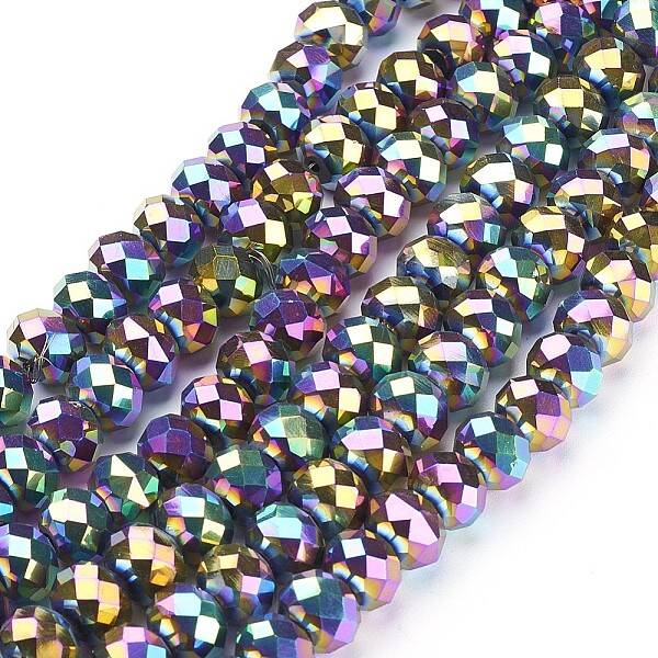 Electroplate Glass Beads Strands