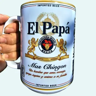 15oz Coffee Mug / Modelo Special Beer / El Papa mas Chingon