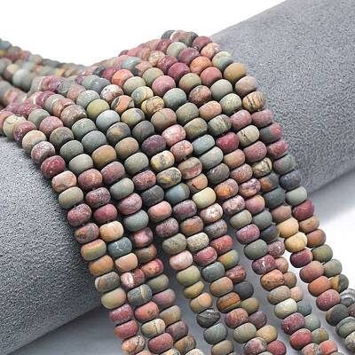 Natural Red Picasso Jasper/Polychrome Jasper Beads Strands