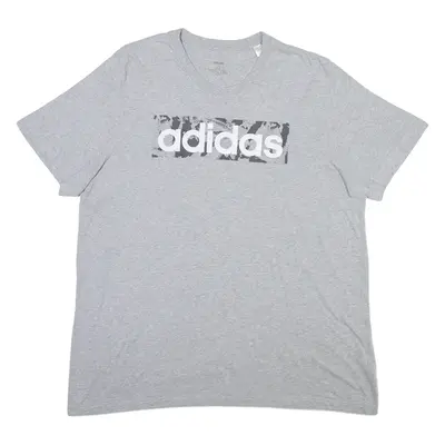 ADIDAS Mens T-Shirt Grey XL