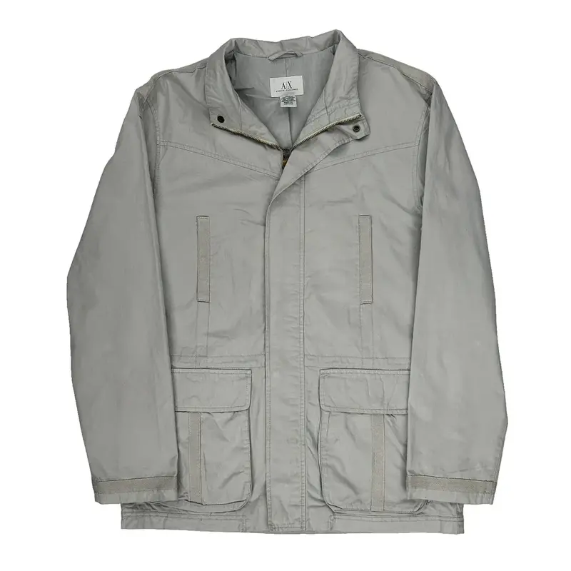 Armani Exchange Jacket - Medium Grey Cotton
