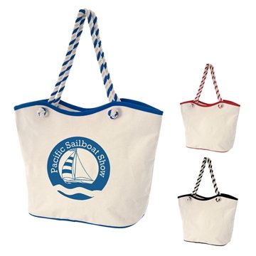 25 Customized Maui 8 oz Laminated Cotton Tote Bag - Zippered & ...