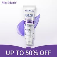 【MissMagic Official】Purple Toothpaste –Color-Correcting Whitening, Stain Removal, Long-Lasting Fresh Breath, Brightens ...