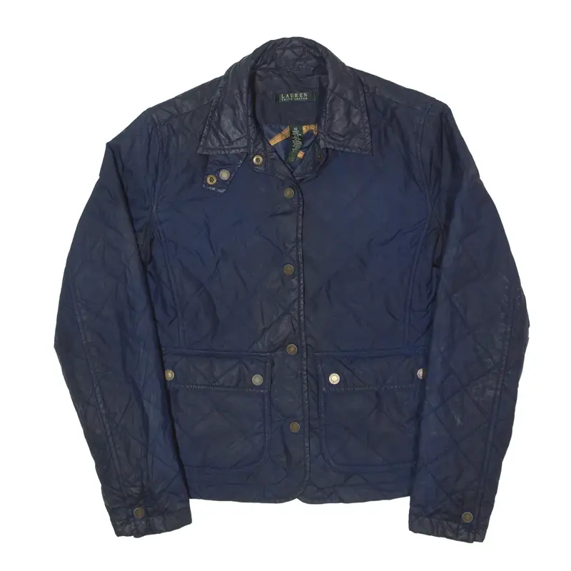 LAUREN RALPH LAUREN Quilted Jacket Blue Womens XS