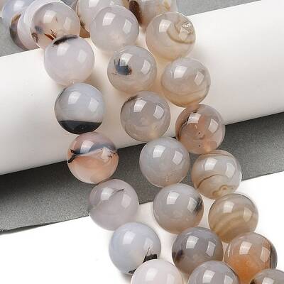 Natural Dendritic Agate Beads Strands