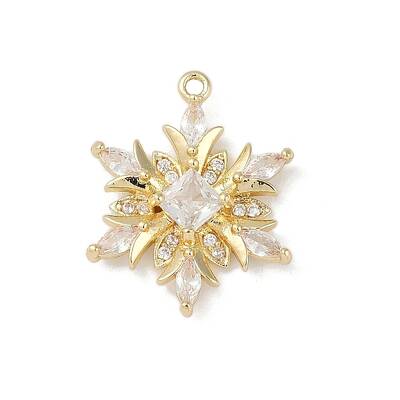 Christmas Theme Brass Micro Pave Cubic Zirconia Pendants