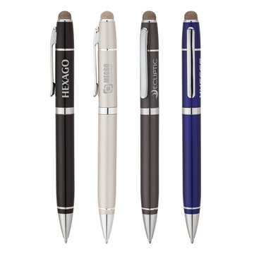 75 Promotional Conductor Ballpoint Pen Stylus - Aluminum