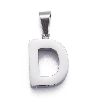 Non-Tarnish 304 Stainless Steel Letter Pendants