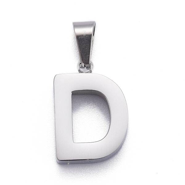 Non-Tarnish 304 Stainless Steel Letter Pendants