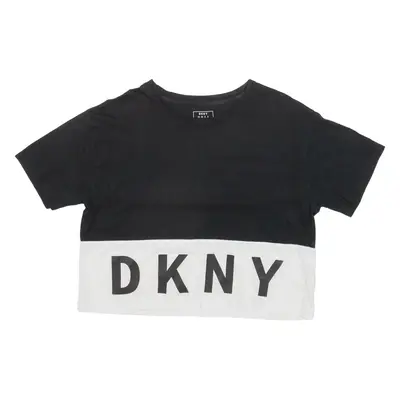 DKNY Cropped Womens T-Shirt Black S