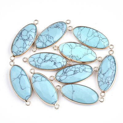 Synthetic Turquoise Links connectors