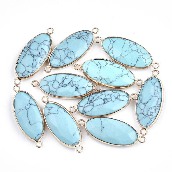 Synthetic Turquoise Links connectors