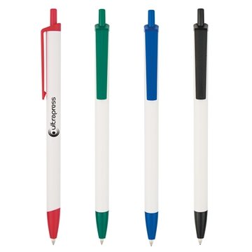 250 Customized Slim Click Pen - Plunger Action