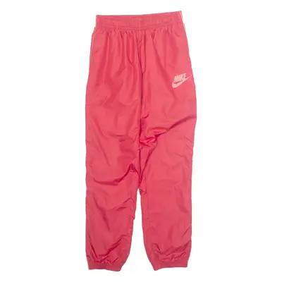 NIKE Mens Track Pants Red 90s Tapered S W26 L31