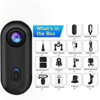 1080p and 4k High definition mini multi-functional action camera, portable thumb-sized wearable recording body camera, suitab...