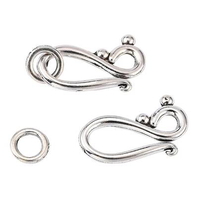 Tibetan Style Alloy Hook and Eye Clasps