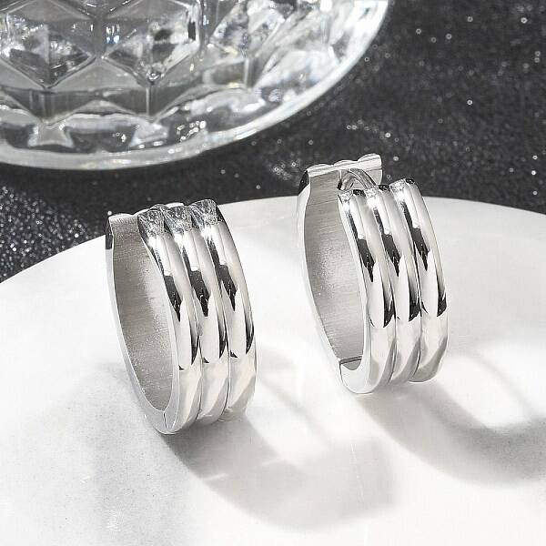 304 Stainless Steel Hoop Earrings for Women