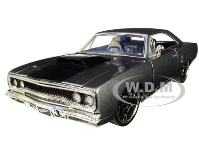 Doms Plymouth Road Runner Gray Metallic with Black Hood Stripe \