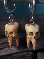 Punk Style Skull Design Dangle Earrings, Fashionable Jewelry for Party, Daily Clothing Decor, Trendy All-match & Exquisite Je...