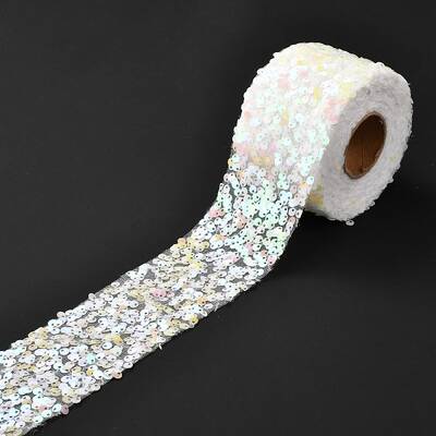 Polyester Elastic Sequin Ribbons