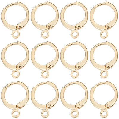 50Pcs Brass Leverback Earring Findings