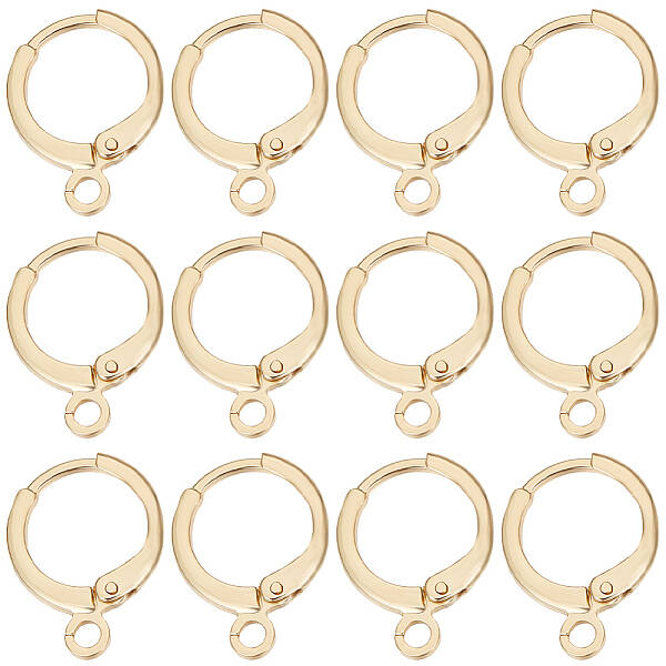 50Pcs Brass Leverback Earring Findings