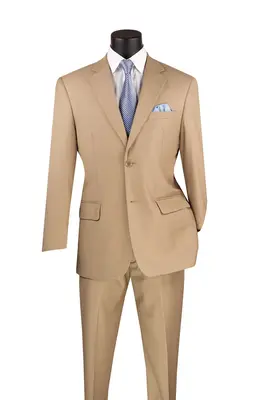 Professional Look Vinci Men's Wool Feel Business Suit Professional Look for Executives