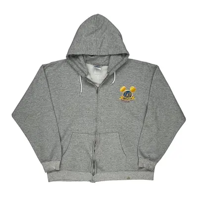 Disneyland 50Th Anniversary Disneyland Resort Hoodie - Large Grey Cotton Blend | Size: large