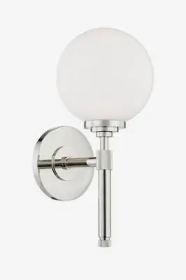 Polished Nickel Wall Light | Andrew Martin Bowery Orb