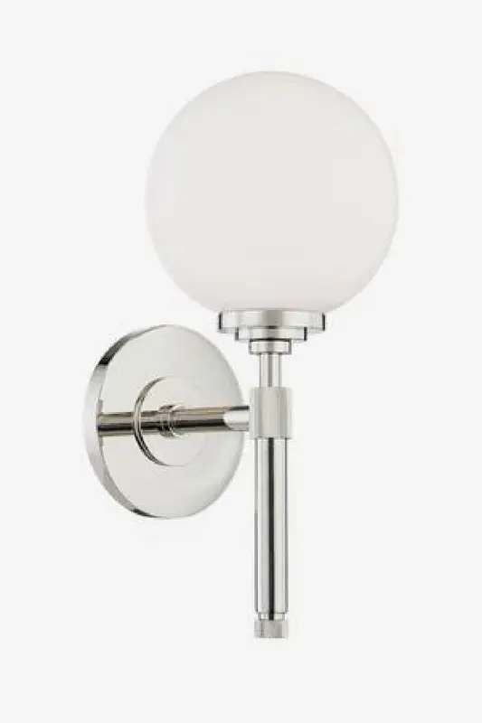Polished Nickel Wall Light | Andrew Martin Bowery Orb