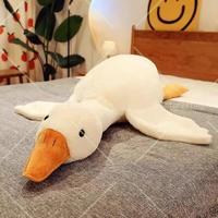 Cute Big White Goose Plush Pillow Toy! Large and irresistibly huggable, it's a favorite for both kids and adults. Suitable fo...