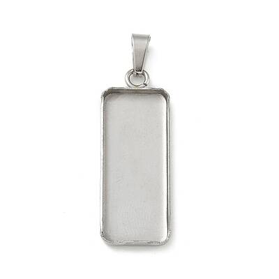 304 Stainless Steel Pendant Cabochon Settings