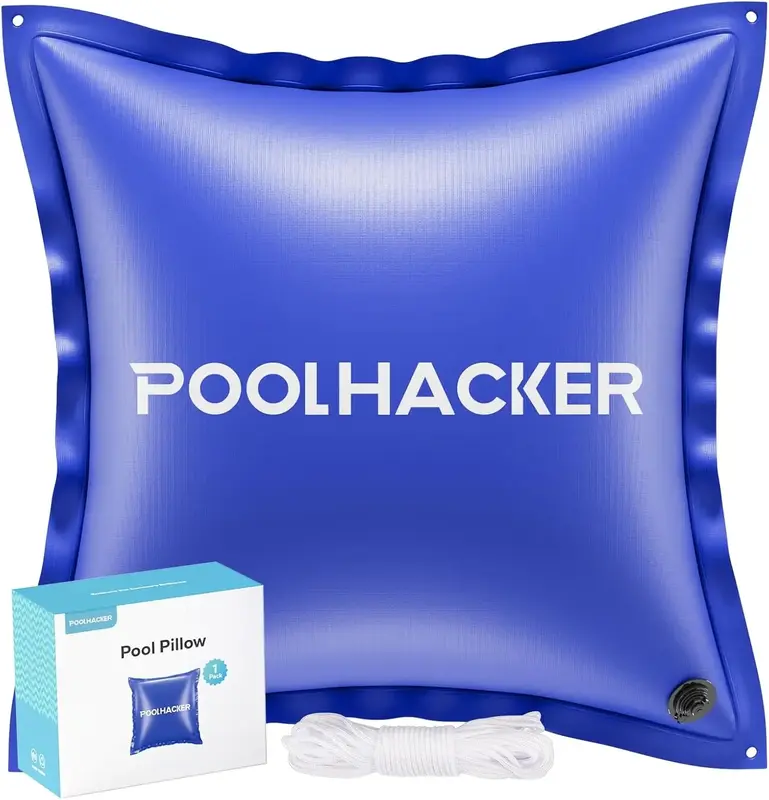 Pool Pillows for Above Ground Pools, Winterizing Ice Equalizer 0.4mm Ultra Thick Pool Cover Air Pillow for Winter, 50ft Rope ...