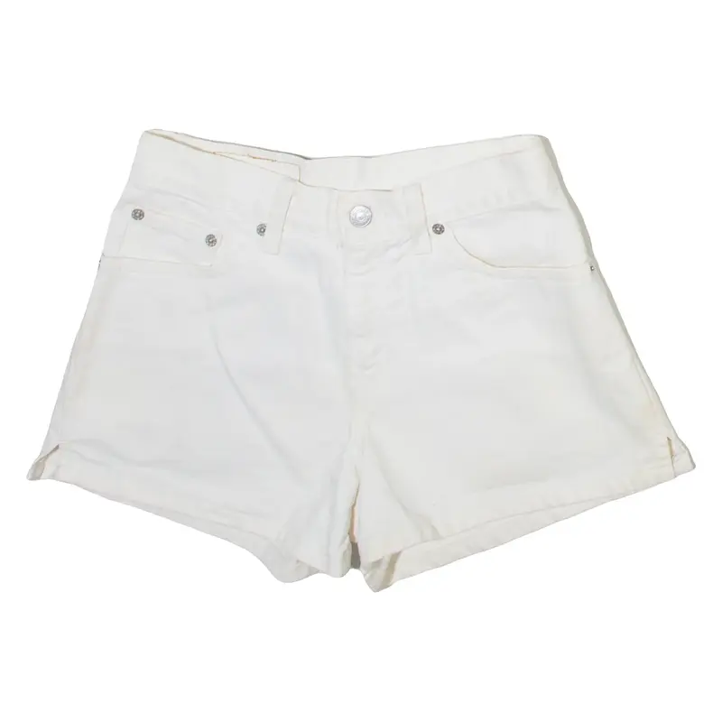 LEVI'S Womens Denim Shorts White XS W25