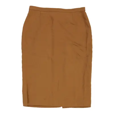 Forma Zero Gianfranco Ferre Midi Skirt - 30W UK 10 Brown Wool Blend | Size: UK 10