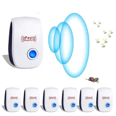 6 Packs Ultrasonic Pest Control Repeller, Electronic Pest Repellent Plug in Indoor for Insect Roaches Spider Ant Bug Mosquito...
