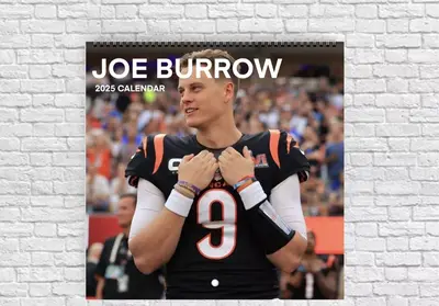 Joe Burrow 2025 Wall Calendar
