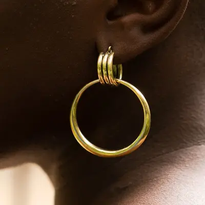 Amani Hoop Set | Material: Silver