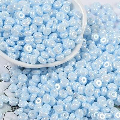 Opaque Colours Luster Glass Seed Beads