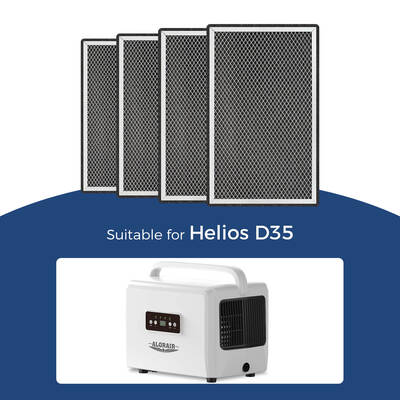 AlorAir 4 Pack MERV-1 Filter for Helios D35 Crawl Spaces Dehumidifiers