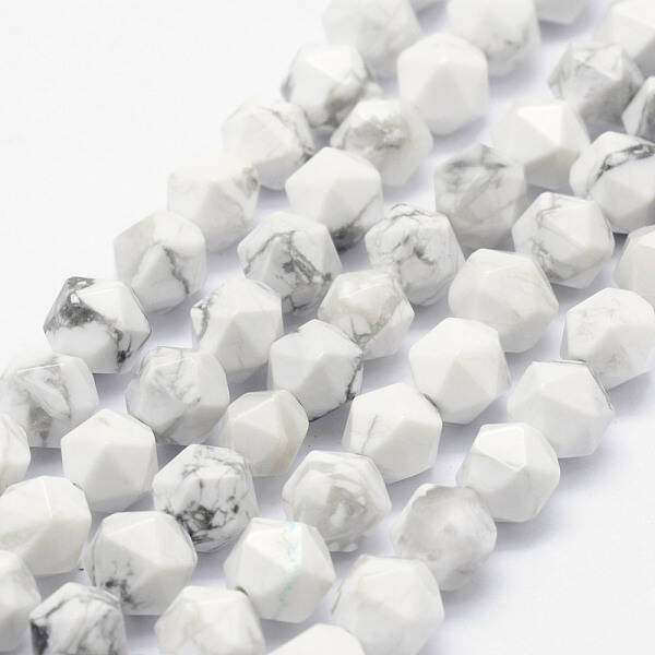 Natural Howlite Beads Strands