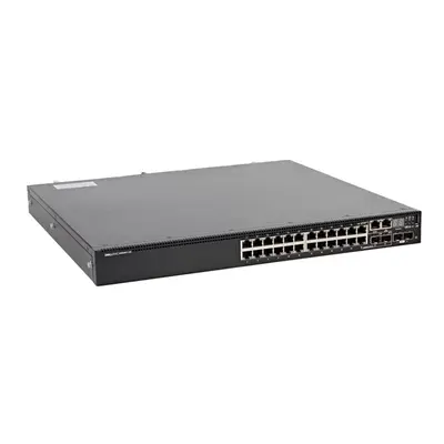Dell 0X6FYG | EMC N3024ET-ON 24 X 10/100/1000 + 2 x Ports 10 Gigabit SFP+ + 2 x Ports Combo 1000Base-T Rack-Mountable 1U Laye...