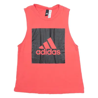 ADIDAS 12-14 Womens Vest Red Sleeveless M