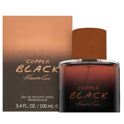 Kenneth Cole Copper Black Cologne for Men - Eau de Toilette Spray 3.4 oz